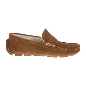 The Men Store Shearling Moc Toe Slippers Tan Size 10 US